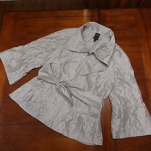 Due Per Due Gray Thin Jacket